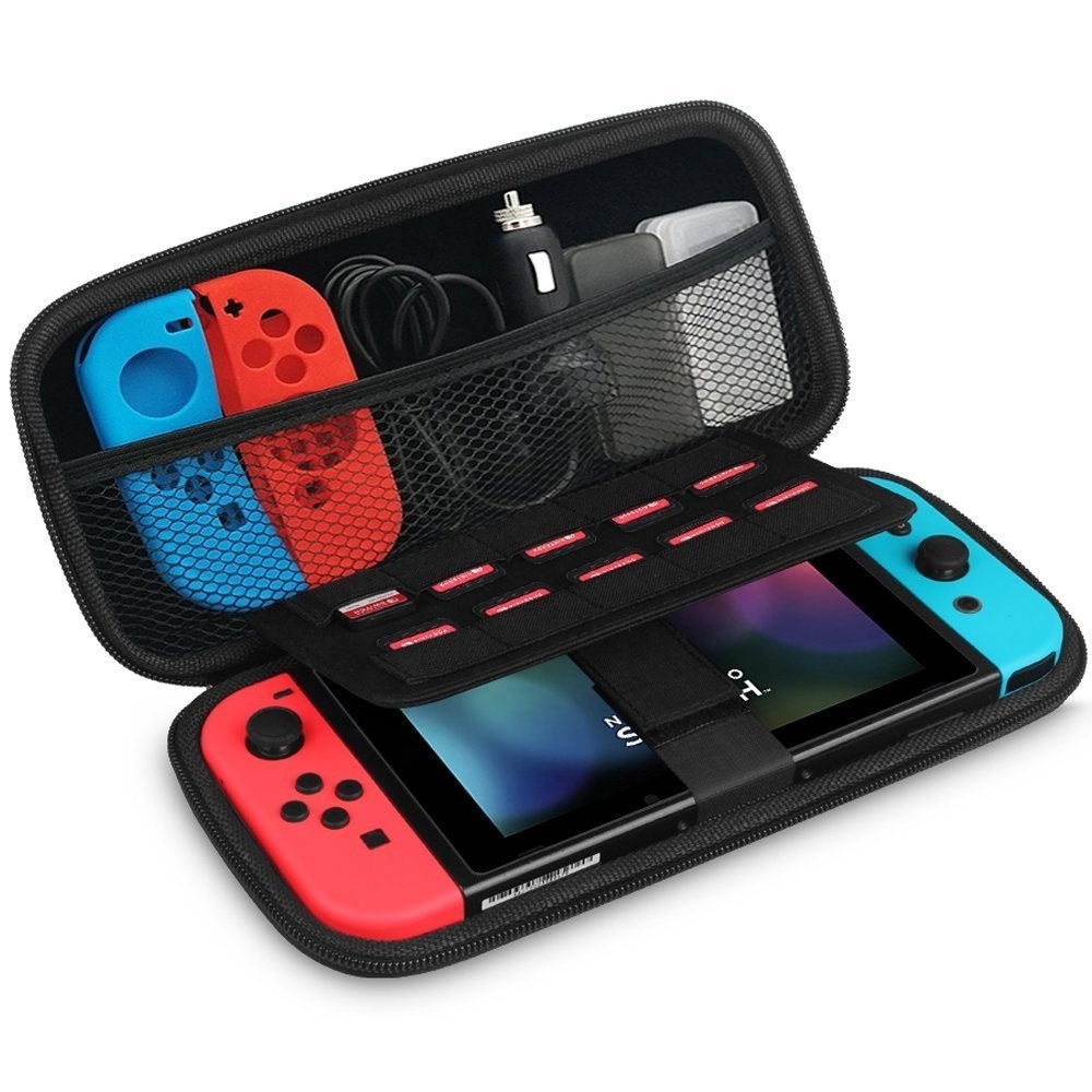 Wholesale Manufacturer EVA Storage Cases For Nintendo Switch with Pocket and divider