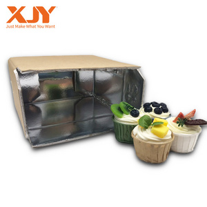 XJY Custom Reusable Refrigerated Insulated Degradable Shipping boxes With Logo Printing for frozen food Storage Carton