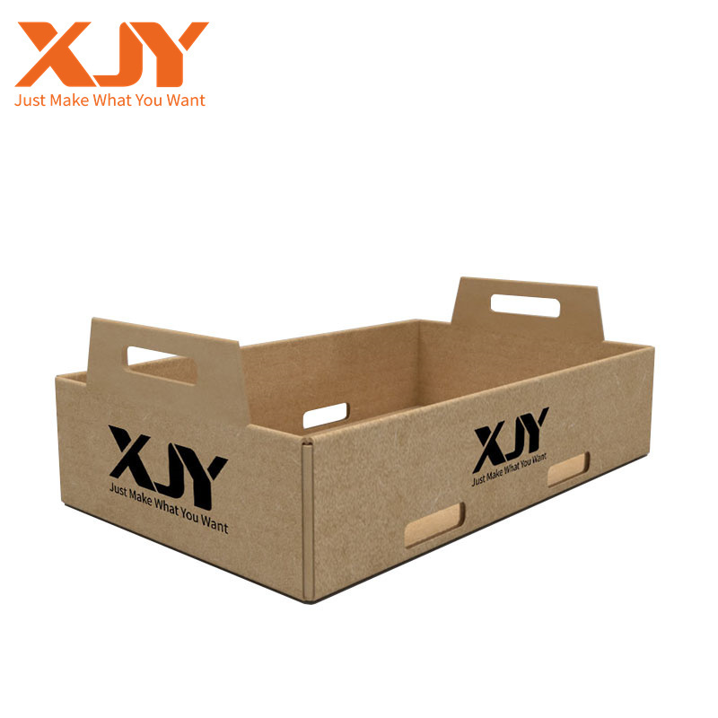 XJY Low Moq Corrugated Paper Fruit Vegetable carton packing banana gift Box