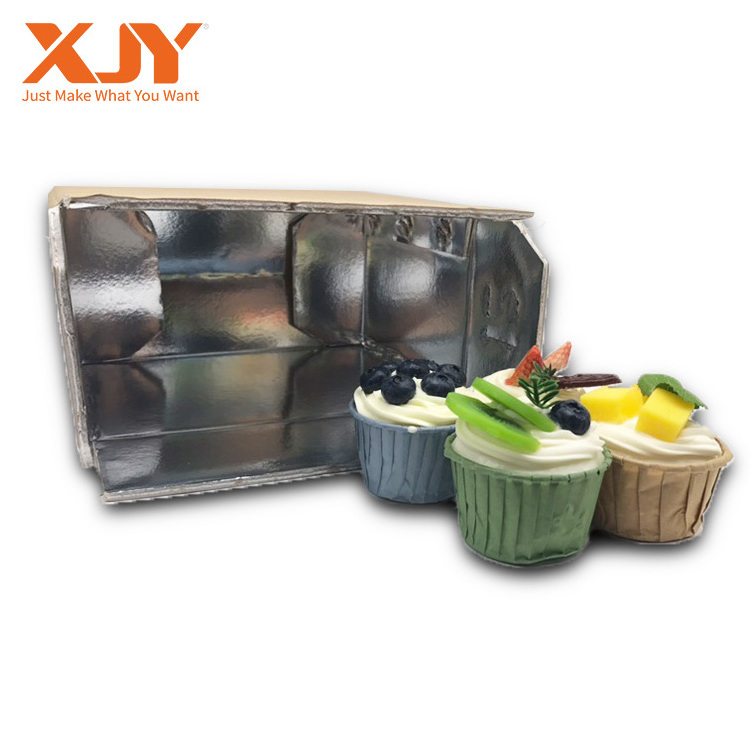 XJY Custom Reusable Refrigerated Insulated Degradable Shipping boxes With Logo Printing for frozen food Storage Carton