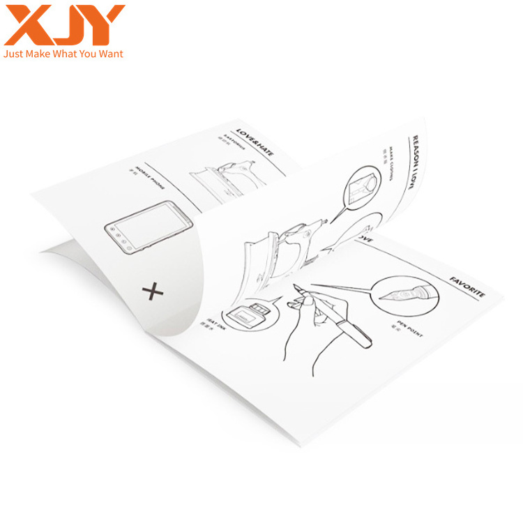 XJY Factory Custom Hardcover Coloring Products Instruction User Manual Service Brochure Book Guides Booklets/Instruction Print