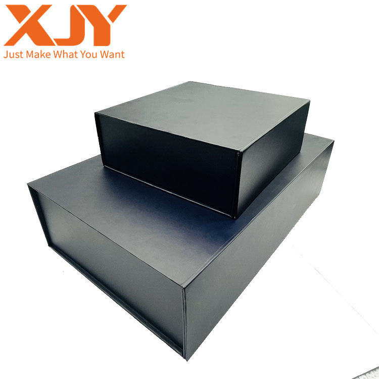 XJY Custom Eco friendly Luxury logo printing Paper Box White Magnetic Magnet Folding Cardboard Packaging Gift Box