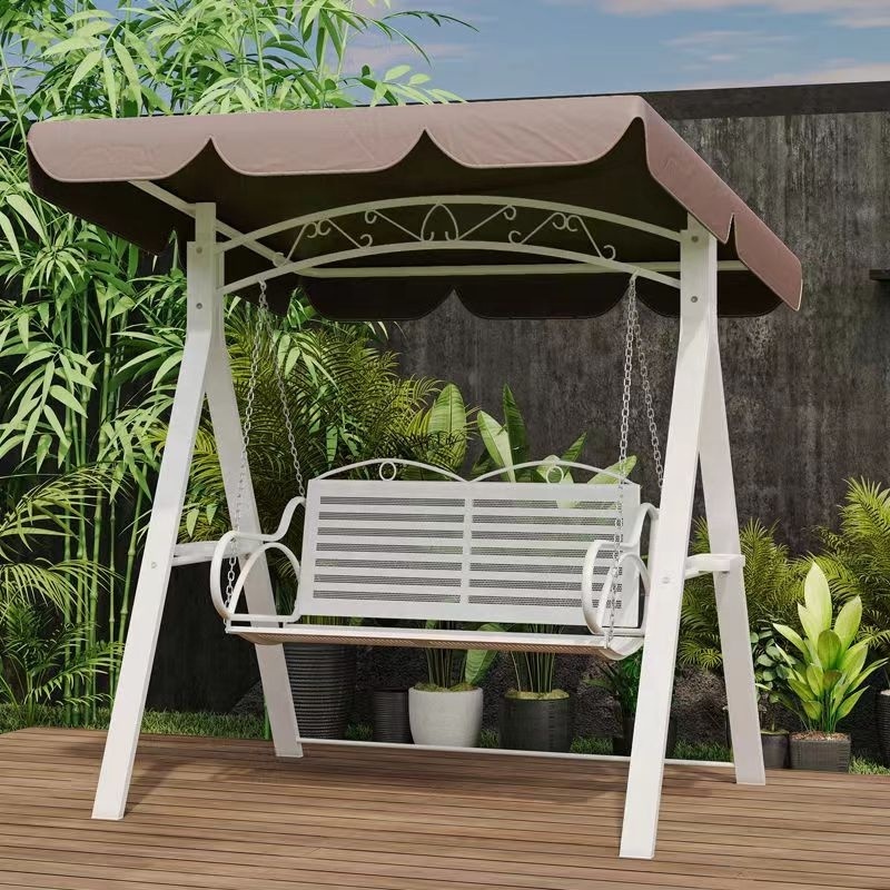 Factory price Outdoor Luxury Furniture Supplies 3 Seats Adult Patio Outdoor Garden Swing Chair With Stand