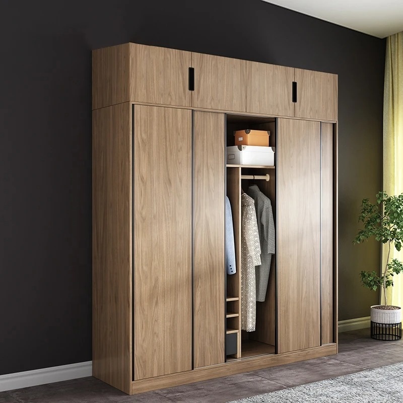 Nordic modern sliding door wardrobe simple sliding door wardrobe storage sliding door wardrobe combination for bedroom furniture