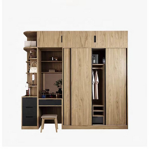 Nordic modern sliding door wardrobe simple sliding door wardrobe storage sliding door wardrobe combination for bedroom furniture