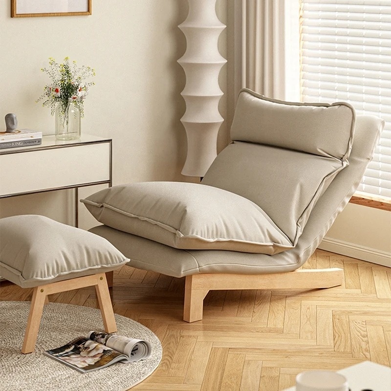 Nordic Lazy sofa lazy chair balcony leisure chair small sofa recliner tatami bedroom single chair