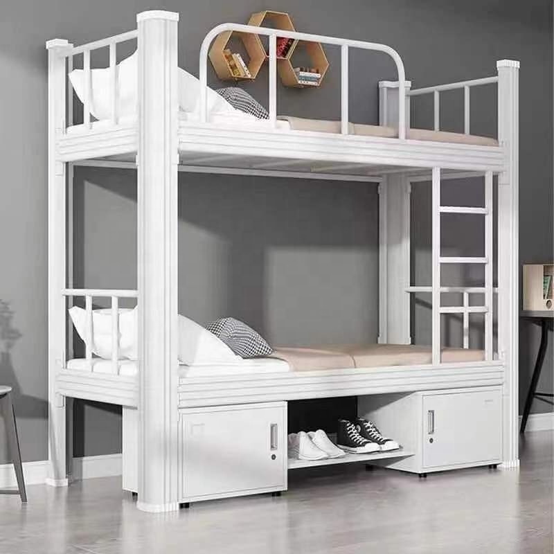 Cheap Top seller good metal furniture school steel bunk bed hostel double bunk bed metal bunk bed