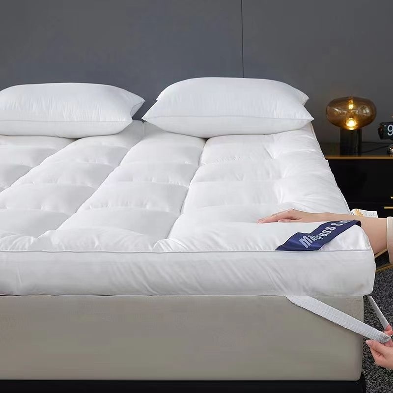 Factory wholesale 5 Star Hotel Soybean fiber White Microfiber King Queen Size Bed Mattress Topper