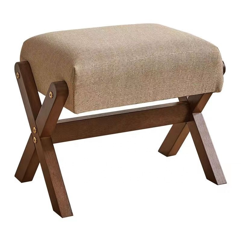 2024 hot sale Entrance Nordic shoe stool solid wood low stool, living room sofa footstool