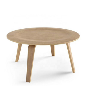 2024 Hot sale Nordic Modern Living Room Furniture hotel round Wooden Coffee Table