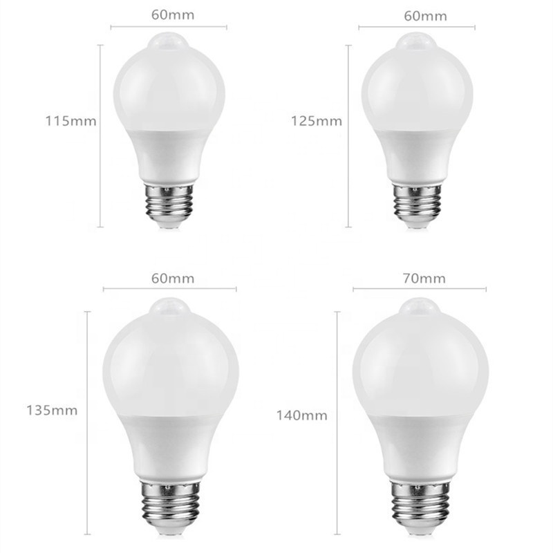 PIR Motion Sensor LED Night Light Automatic Infrared Energy Saving Lamp Bulb 85V-265V E27/B22 For Home Corridor Stairs Lighting