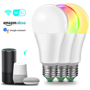 9W/10W LED Tuya Smart Wifi Light Bulb E27 RGBCW Dimmable Bulb Work with Alexa Google Home Voice Control Smart Life APP