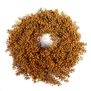 Dried Wildflowers Wreath Artificial Floral Wreath for Fall Autumn Thanksgiving Harvest Festival Decoration Home Wall Door Decor