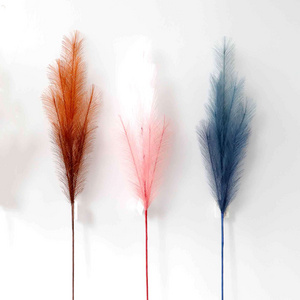 multicolor Pampas Grass for Home Decor tall Pampas reed Grass wedding decorative Artificial Dried Flowers Feather pampas bouquet