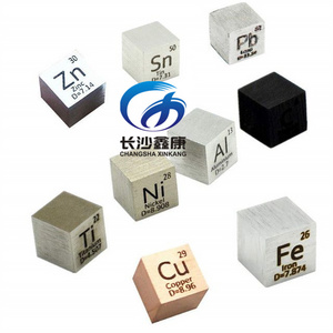 Top selling Hafnium Metal Cubes 10mm Tantalum Tungsten Erbium Rhenium Samarium Gadolinium Titanium Vanadium Density Cube