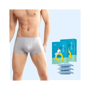 OEM Design Your Own Brand Logo Men Underwear Cotton Sport Disposable Spa Panties Man Boxer Briefs for Massage