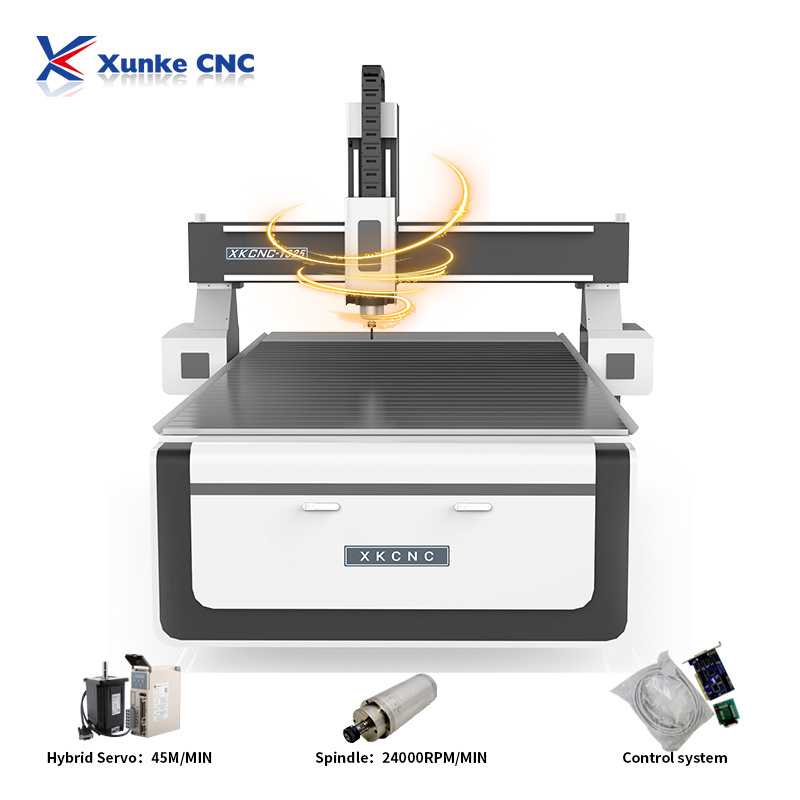 Xunke Hot sale Sign letter acrylic aluminum composite cutting cnc router 1325 cnc router cutter machine price