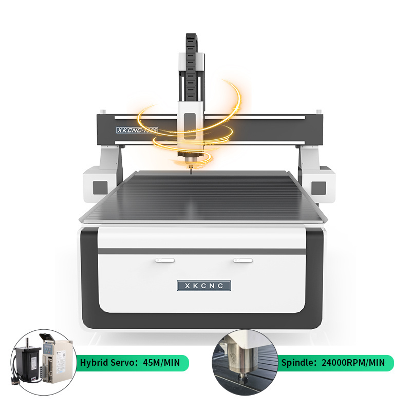 Xunke Manufacturer 3d cnc router machine wood carving 3 axis plastic MDF cutting atc acrylic cnc router 1325 Machine