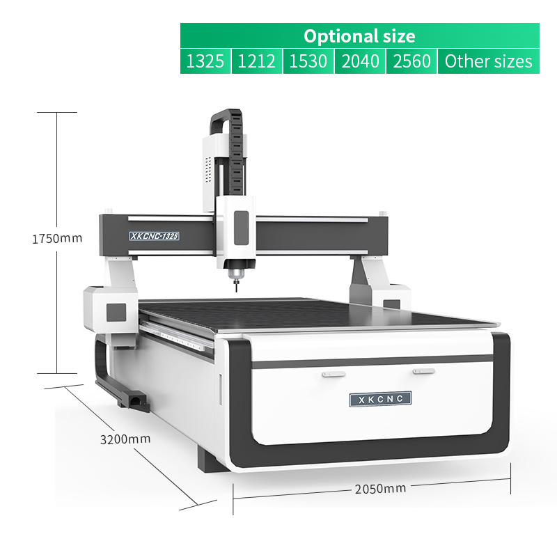 2023 Hot Sale Xunke 3 Axis CNC Router Machine price woodworking 1325 4x8 CNC Wood Router Machine for Furniture Making