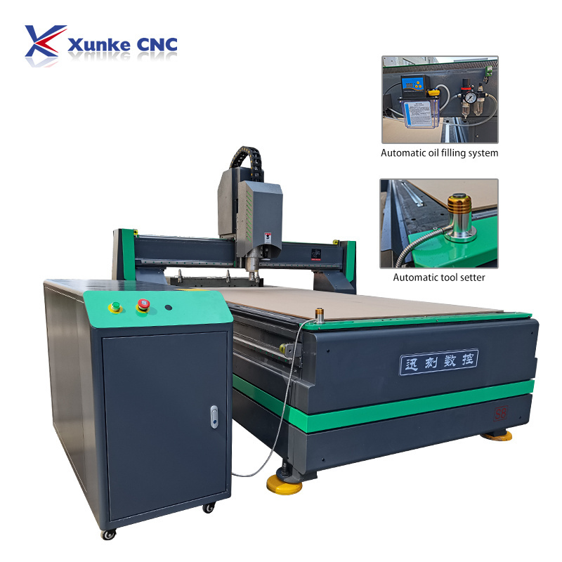 xunke cnc router wood carving drilling 2030 wooden door with automatic tool changer