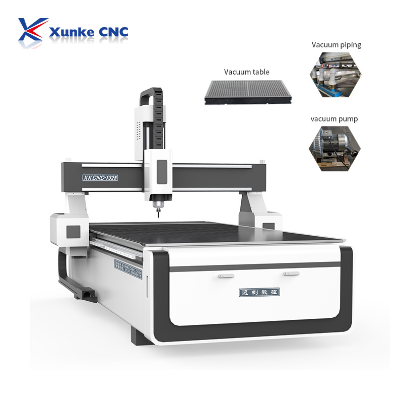 Xunke Hot sale Sign letter acrylic aluminum composite cutting cnc router 1325 cnc router cutter machine price