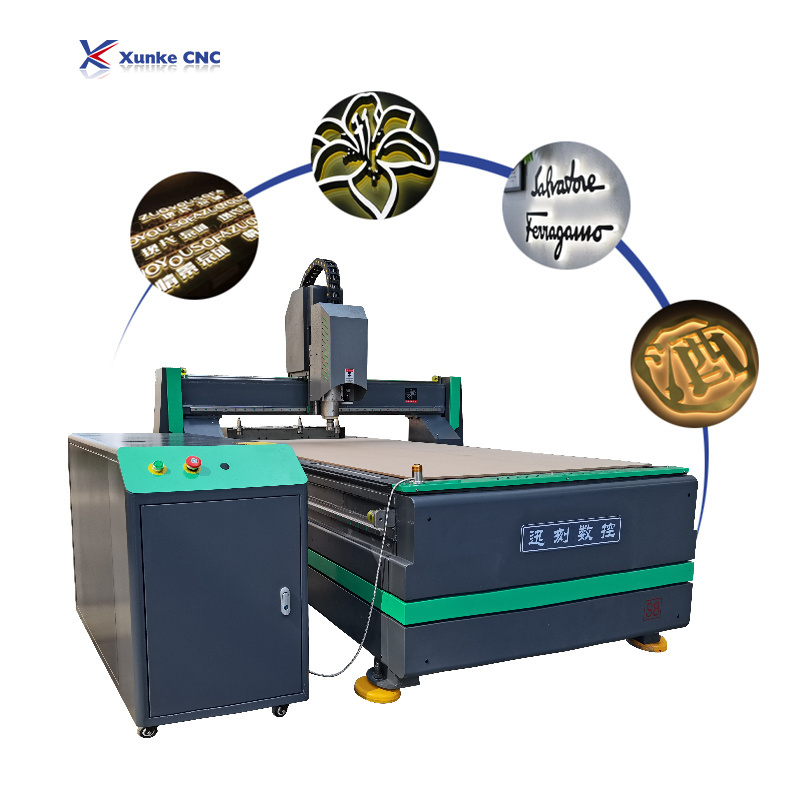 Xunke atc high precision 1325 spindle motor 5.5kw DSP control handle servo motor cnc router machine