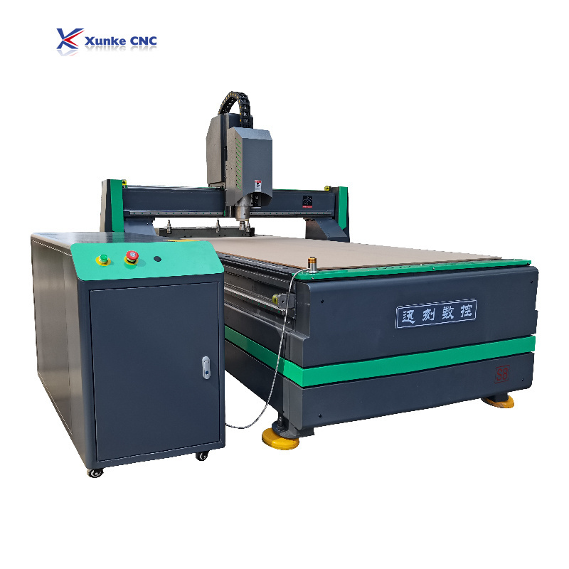 Xunke atc high precision 1325 spindle motor 5.5kw DSP control handle servo motor cnc router machine