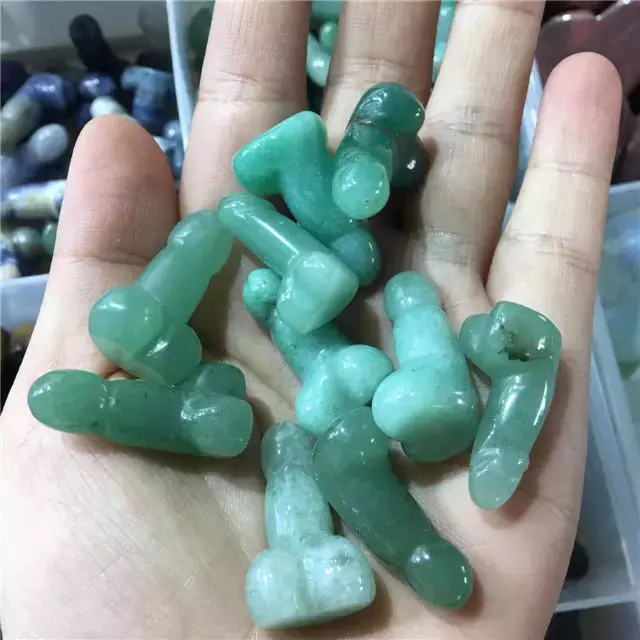 wholesale natural quartz crystals healing stones jewelry quartz crystal penis crystal mini penis for making jewelry