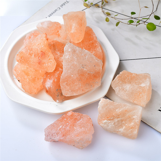 Fengshui natural quartz bulk raw healing crystals Orange salt stone rough  for Home Decoration