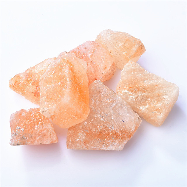 Fengshui natural quartz bulk raw healing crystals Orange salt stone rough  for Home Decoration