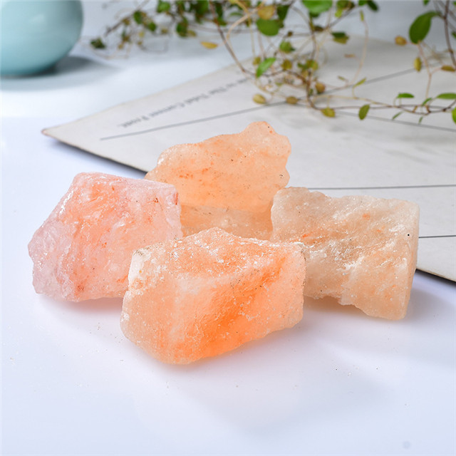 Fengshui natural quartz bulk raw healing crystals Orange salt stone rough  for Home Decoration