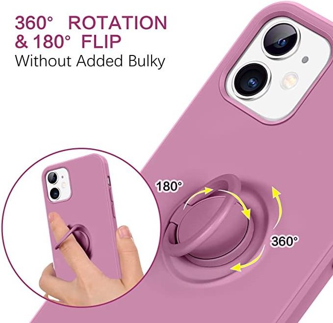 Phone Case For Motorola One Fusion G9 Plus Play Power Shockproof Liquid Sofe Silicagel One body Ring Holder Wristband TPU Cover