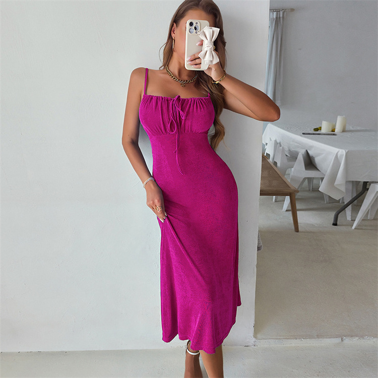 Hot Selling Sling Long Prom Dresses 2022 Women Clothing Sundress Summer Sexy Women's Clothes Midi Dresses