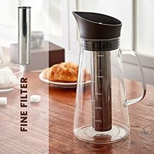 Wholesale cold brew maker airtigh iced cold brew coffee maker glass coffee pot with filter