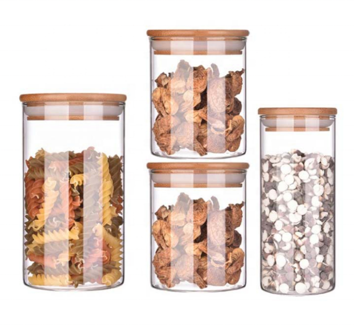 Creative food storage & container wide mouth glass jar candle jars glass for home