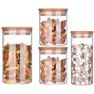 Creative food storage & container wide mouth glass jar candle jars glass for home