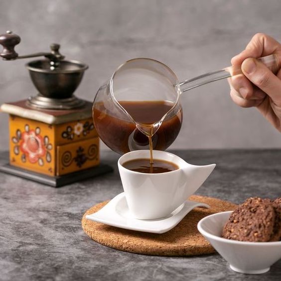 Classics Turkish Coffee Pot Borosilicate Glass Stovetop Tea Maker Heat Resistant Milk Warmer Hot Chocolate Maker