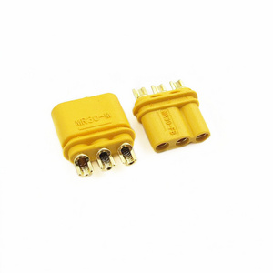 Amass Upgrade Of Xt30 Connectors Mr30 Plug Female Male Gold Plated Bullet Connector With Sheath For Rc Lipo Battery MR30-F MR30-