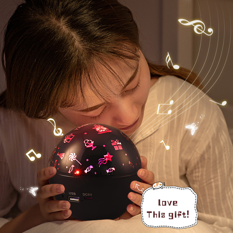 Star Projection Light Baby LED Night Light Colorful Smart Moon Starry Sky Lamp Star Projector Lamp RGB for Kids Plastic Dome 60