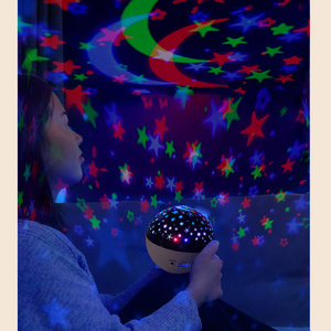 Star Projection Light Baby LED Night Light Colorful Smart Moon Starry Sky Lamp Star Projector Lamp RGB for Kids Plastic Dome 60