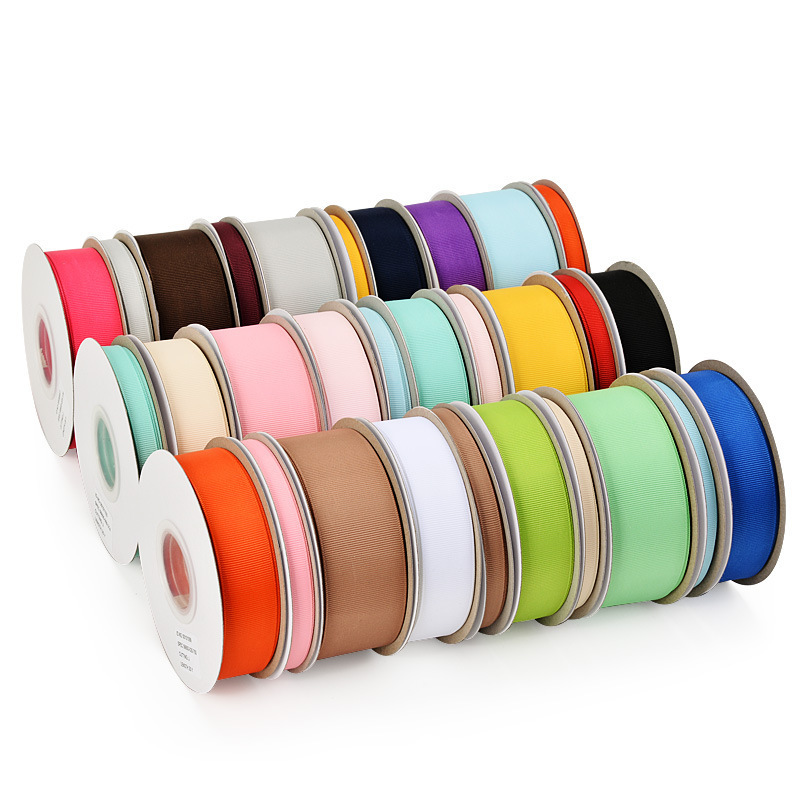 1Cm 2Cm 2.5Cm 3Cm 4Cm Standard Gift Ribbons Yellow Gold Red White Black 196 Colors Satin Grosgrain Eco Friendly