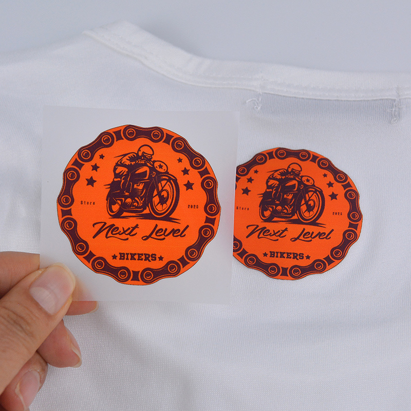 Custom High Quality Brand Logo Print Thermal Transfer Clothing Label Paper Hot Iron on Care Label for T-Shirt