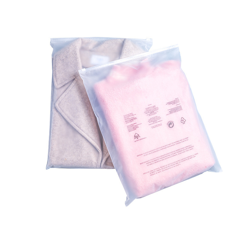 Fashioned Garment Zipper Bags Packaging Ziplock Bag with Logo for Hoodies