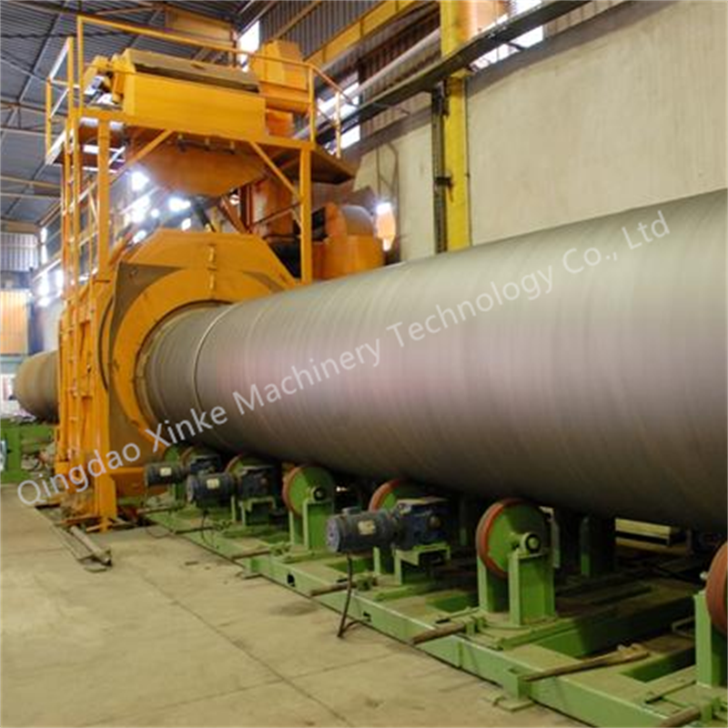 Xinke Steel Pipes cleaning shot blaster/Steel Pipe Outer Wall Special Shot Blasting Machine