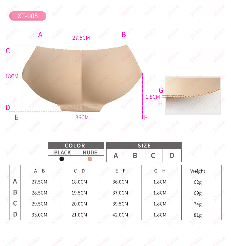 Women Breathable Briefs Butt Padded Panties Push up Underwear Female Seamless Bottom Sponge Briefs other sexy women's underwear