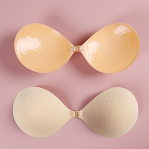 hole fabric thicken 3d cup lift gather breathable soft comfortable safe adhesive invisible sticky bra