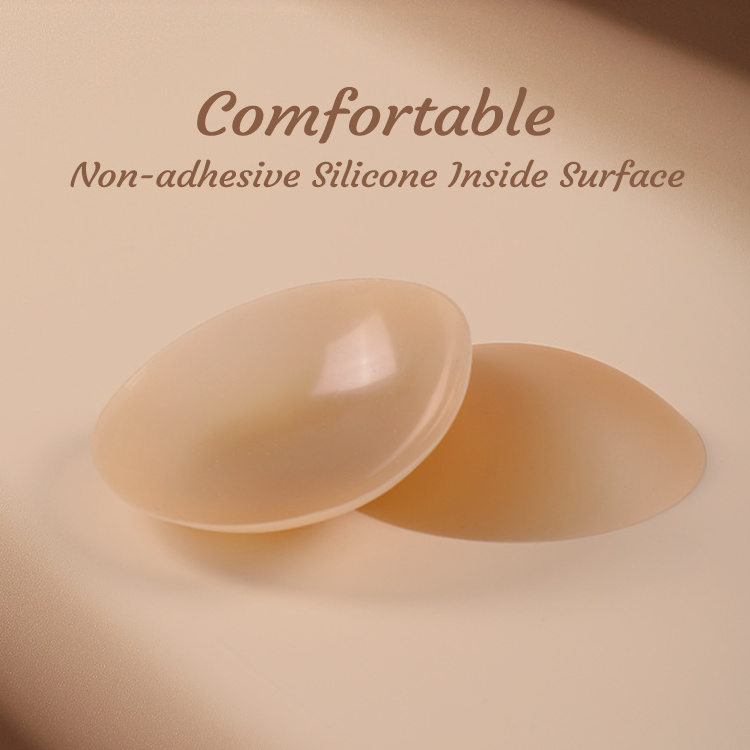 With Case Washable Opaque Silicone Nipple Cover Reusable No Glue Self Adhesive Matt Invisible Breast Cover