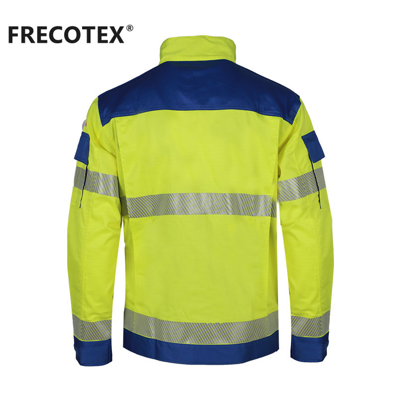 FRECOTEX Wholesale Fire Retardant Long Sleeve Waterproof Fire Retardant High Visibility Clothing Jacket