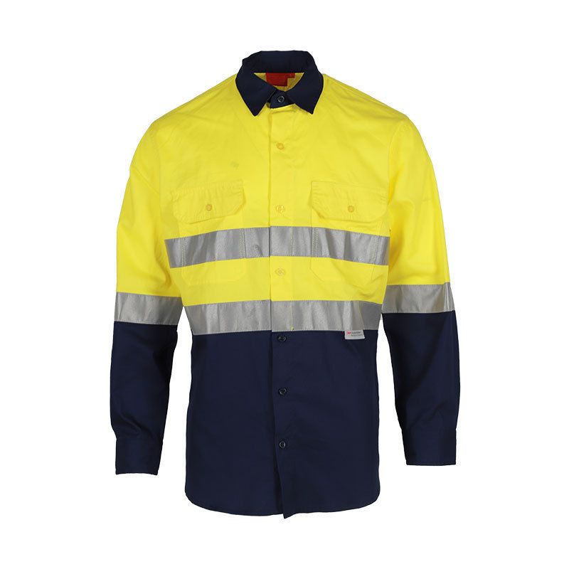 wholesale hight visibility mechanic safety work reflective shirts