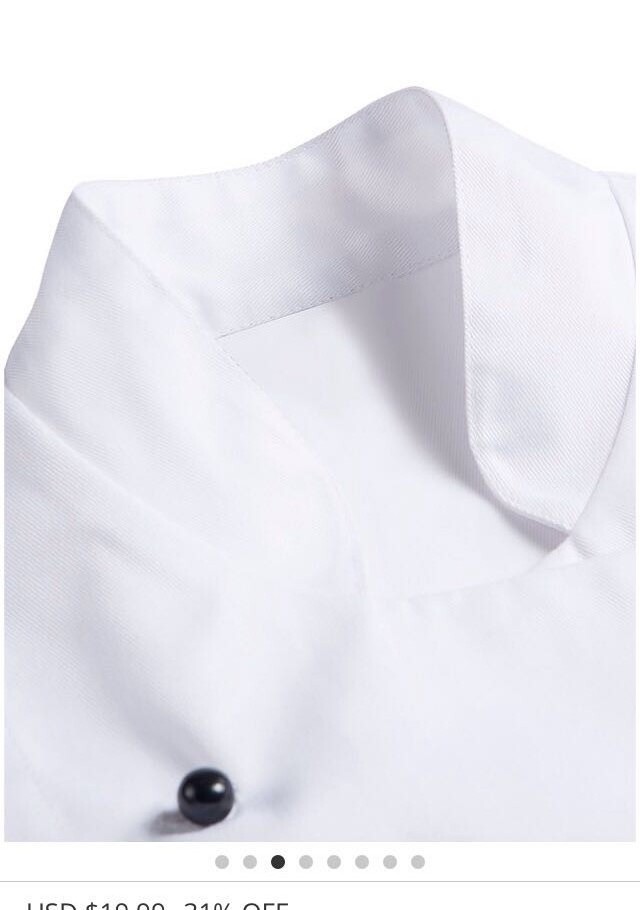 kitchen coat botton cooking chef uniform